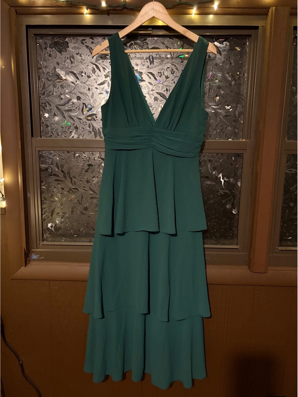 Tiered Deep V-Neck Party Dress - New With Tags! - Lulu’s